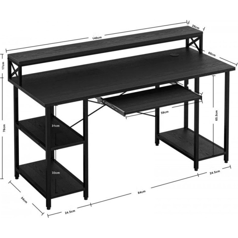 Комп’ютерний стіл на металевій основі