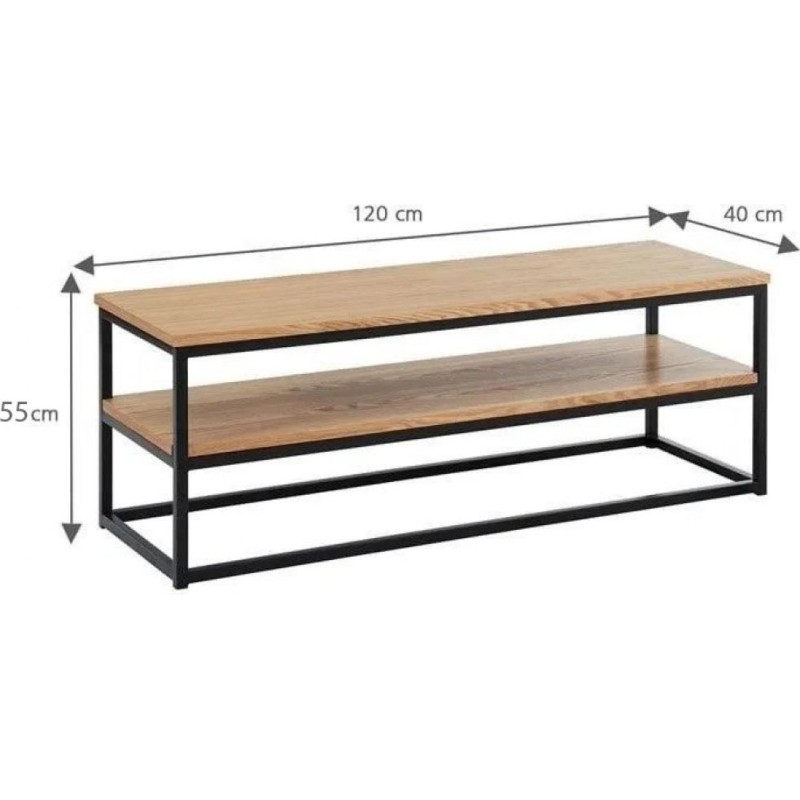 Тумба під телевізор MSMLOFT 120 см — дуб Сонома