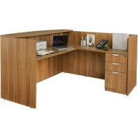 Modern L-shaped guest counter