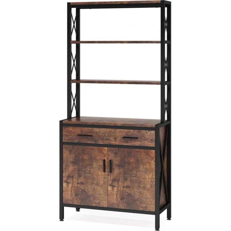 Стелаж SKIFF 2, 4-ярусний, з ящиком і тумбою