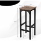 Набір з 4 барних стільців Gymax — промисловий стиль