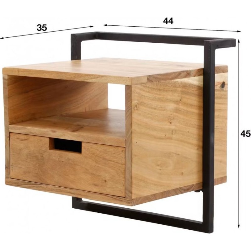 Hanging bedside table