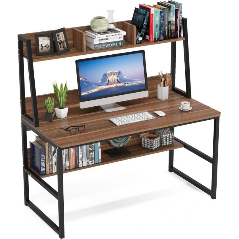 Комп’ютерний стіл у стилі лофт з металевим каркасом