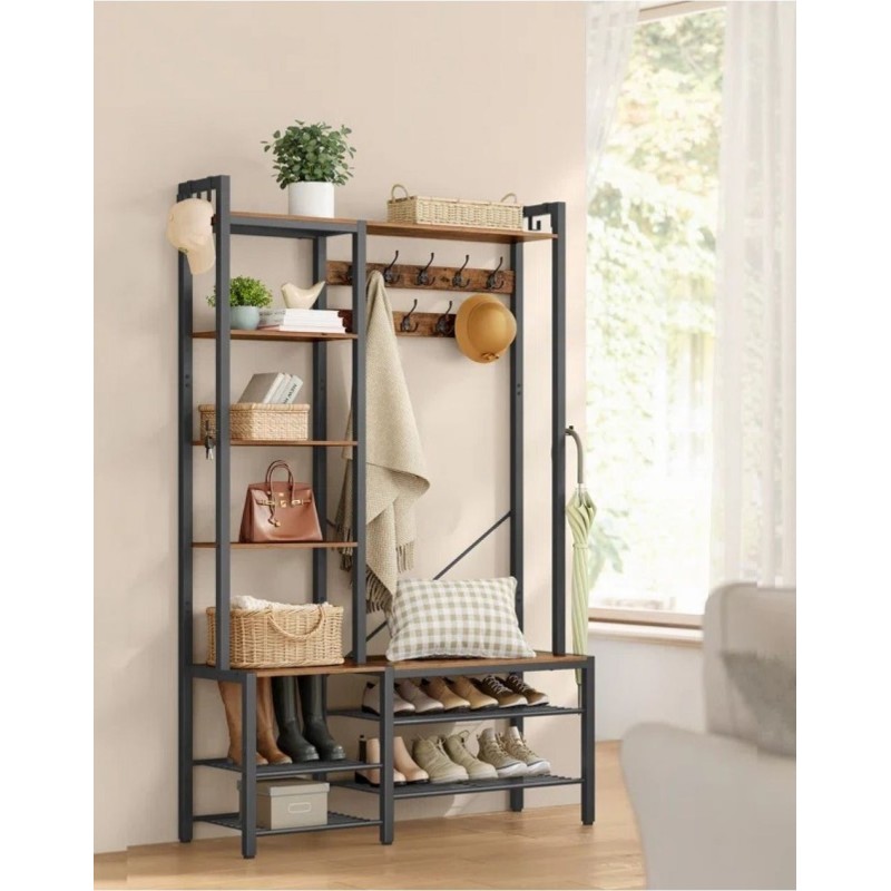 Передпокій з лавкою та місцем для зберігання взуття