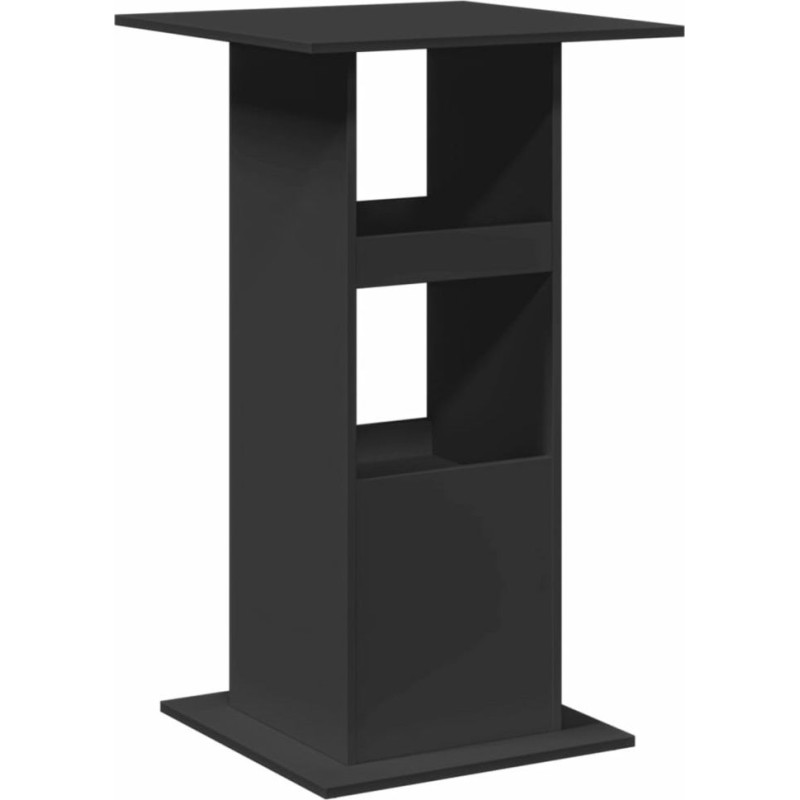 Барний стіл з місцем зберігання, чорний