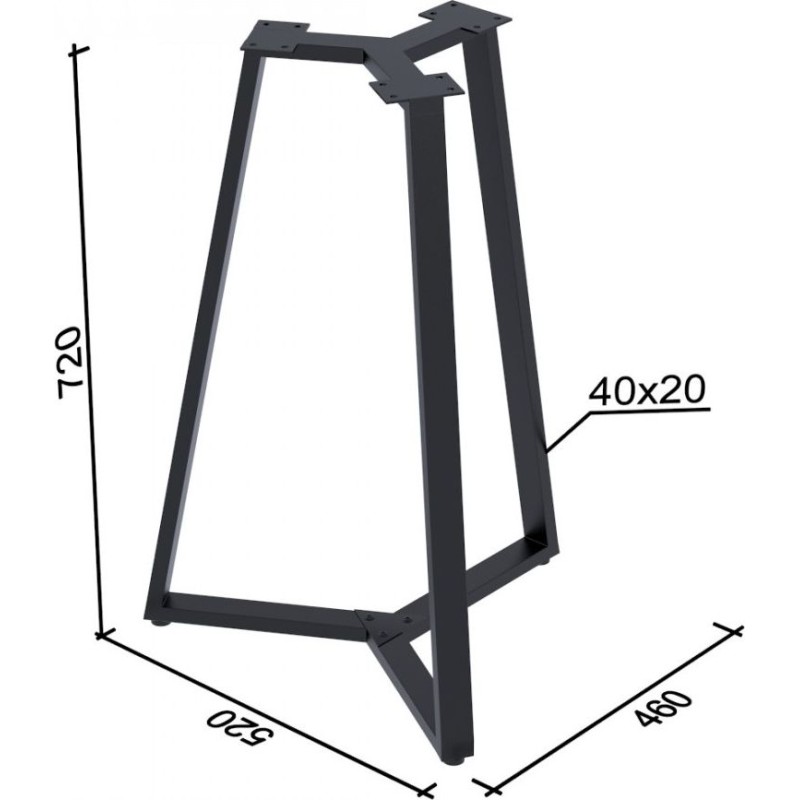 Круглий обідній стіл Трікс — MSMLOFT (Ø60)