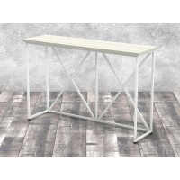 Стіл Барний Айсберг Білий/Білий UkrLoft