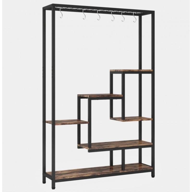 Підставка-стелаж для квітів Rea (7 полиць + гачки)