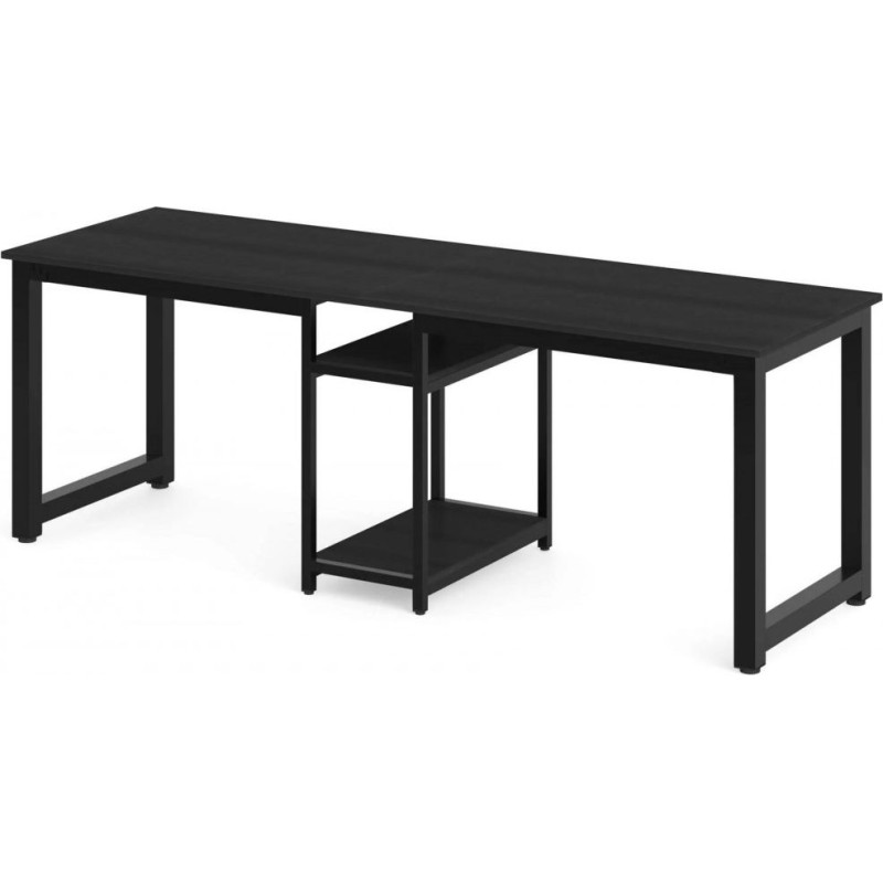 Стіл двомісний з полицями — 200×60×72 см