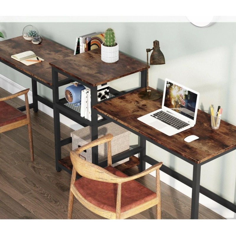 Двомісний письмовий стіл із полицями