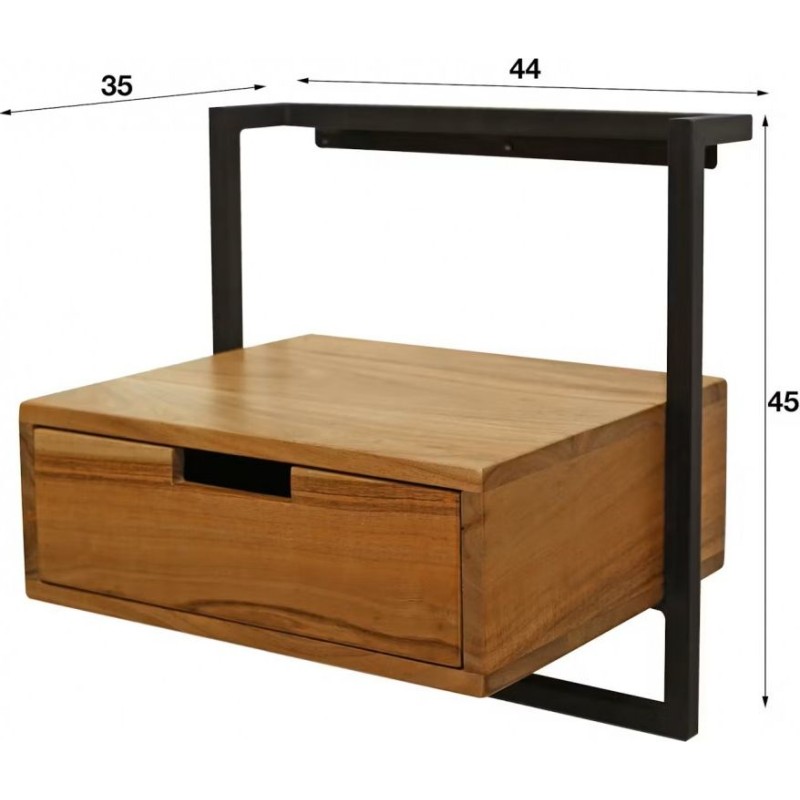 Hanging bedside table