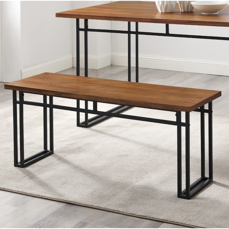 Обідня лавка Middlebrook — 112×38×46, метал/ДСП (МСМ)