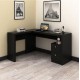 Офісний стіл з 2 шухлядами — чорний