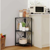 Snughome corner shelf with metal frame