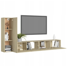 Тумба під телевізор, 3 частини, дуб сонома