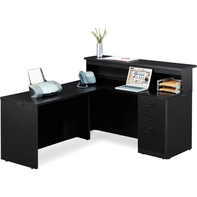 L-shaped reception desk — 152.5×182×106.5 cm