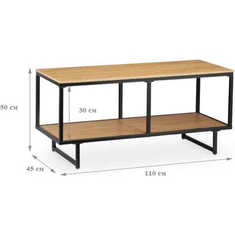 Тумба під телевізор MSMLOFT 120 см — металева модель