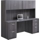 At Work Credenza Desk & Hutch Set - MSMLOFT