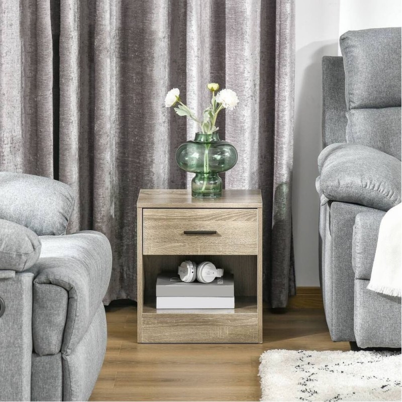 Маленька тумбочка з відкритою полицею