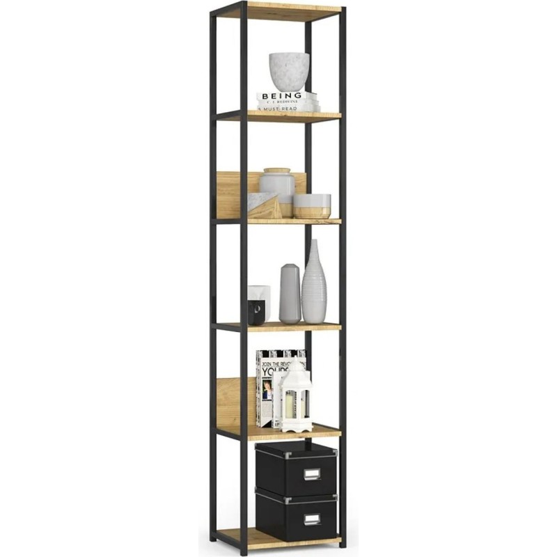 Svein 3X shelving unit, Sonoma oak — a practical loft style