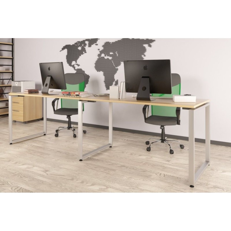 Подвійний письмовий стіл Loft Q-135-2 (240 × 70 × 75 см)