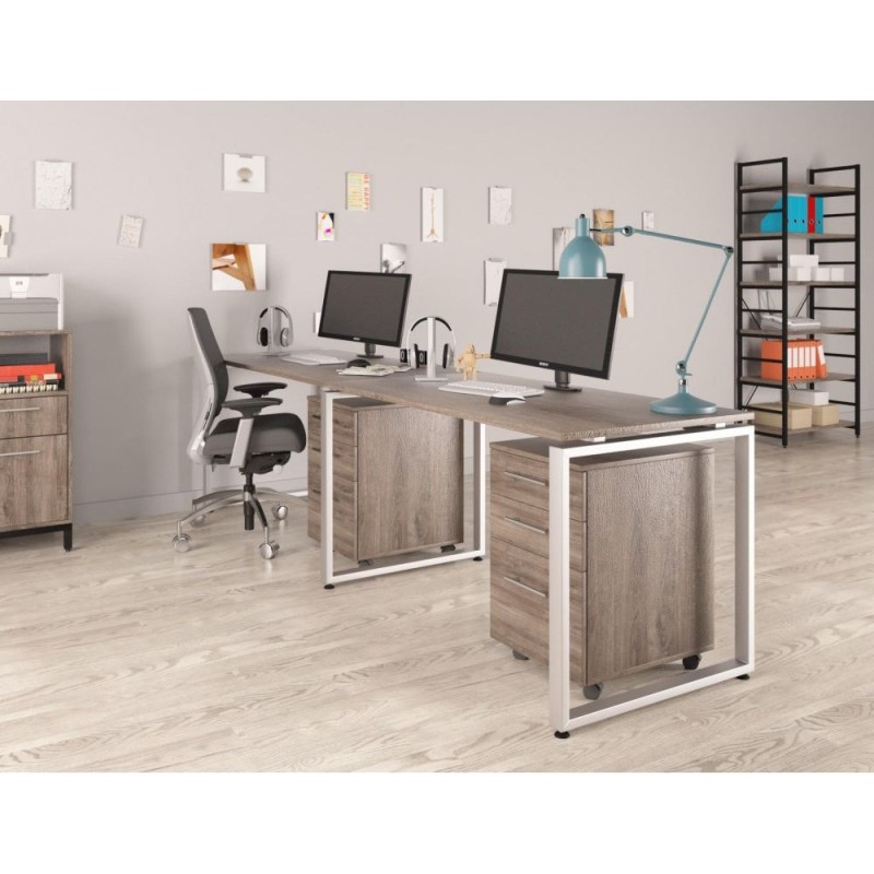 Подвійний письмовий стіл Loft Q-135-2 (240 × 70 × 75 см)