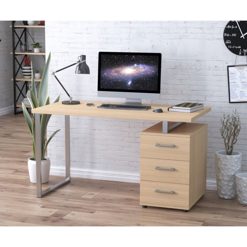 Письмовий стіл L‑27 Max (135 × 65 × 75 см) — MSMLOFT