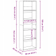 Bookcase — Sonoma oak, loft style, reliable bookcase
