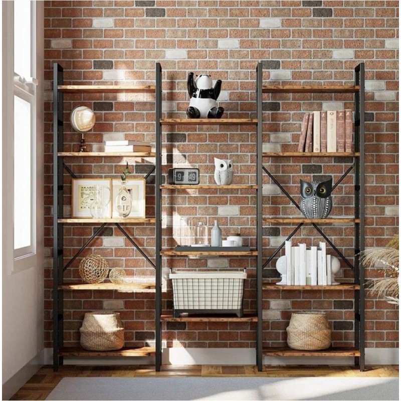Стелаж Etagere 8 — 17 відкритих полиць, 176×176×30 см