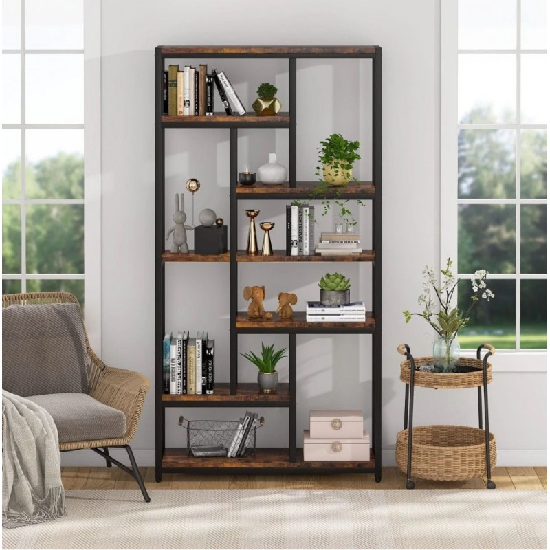 Стелаж 7-ярусний з відкритими полицями, 200×100×30 см