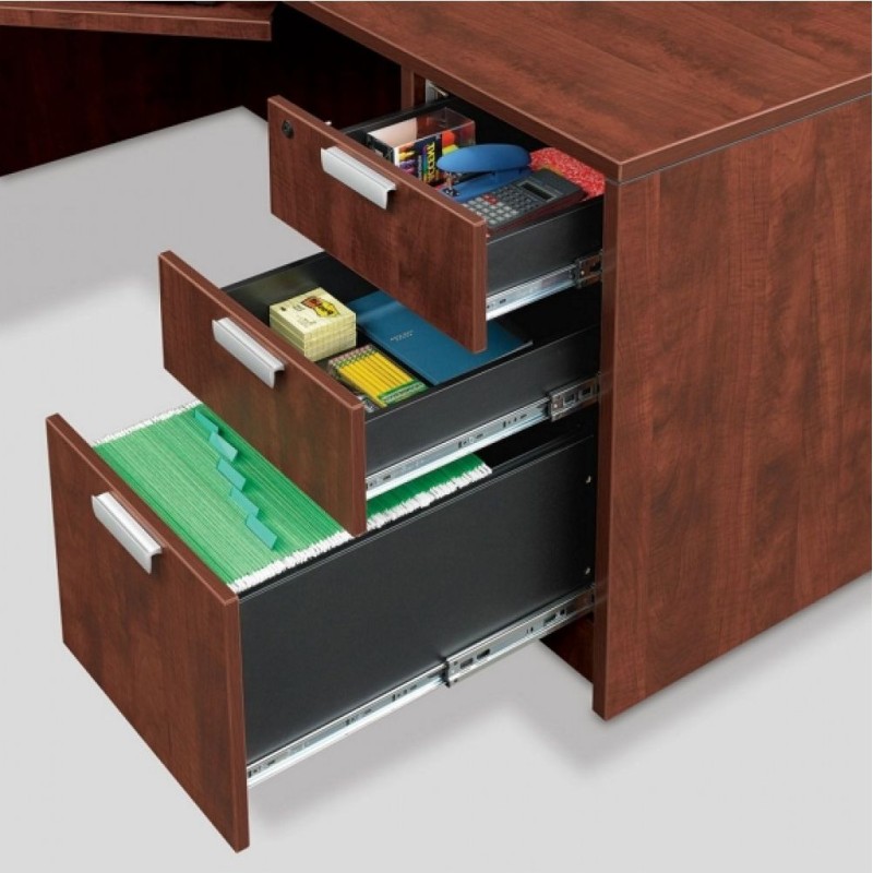 Сучасний кутовий L‑подібний письмовий стіл