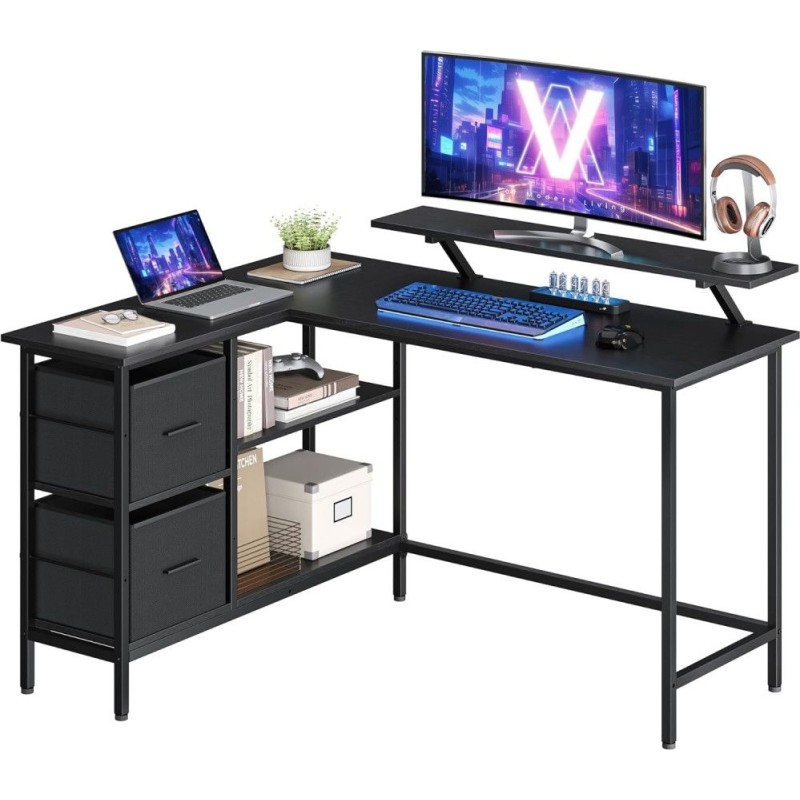 L‑подібний стіл VASAGLE