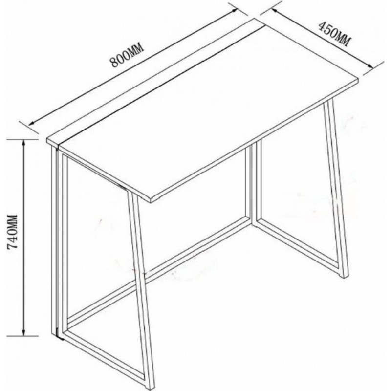 Стіл з металевою основою Baptistine