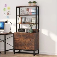 File cabinet, 2 drawers with open shelves