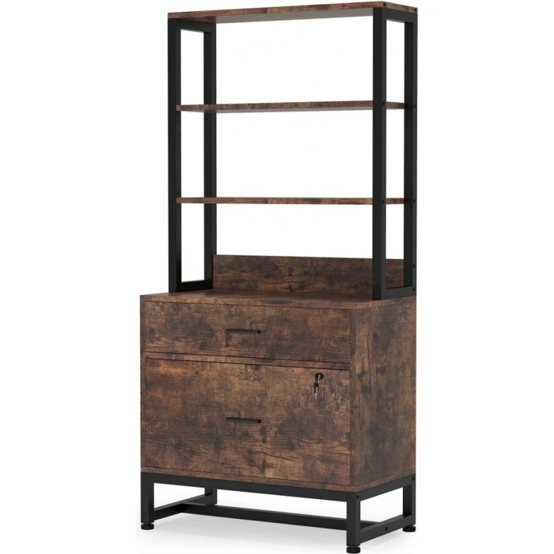 Шафа для документів — 2 шухляди та відкриті полиці (МСМ)