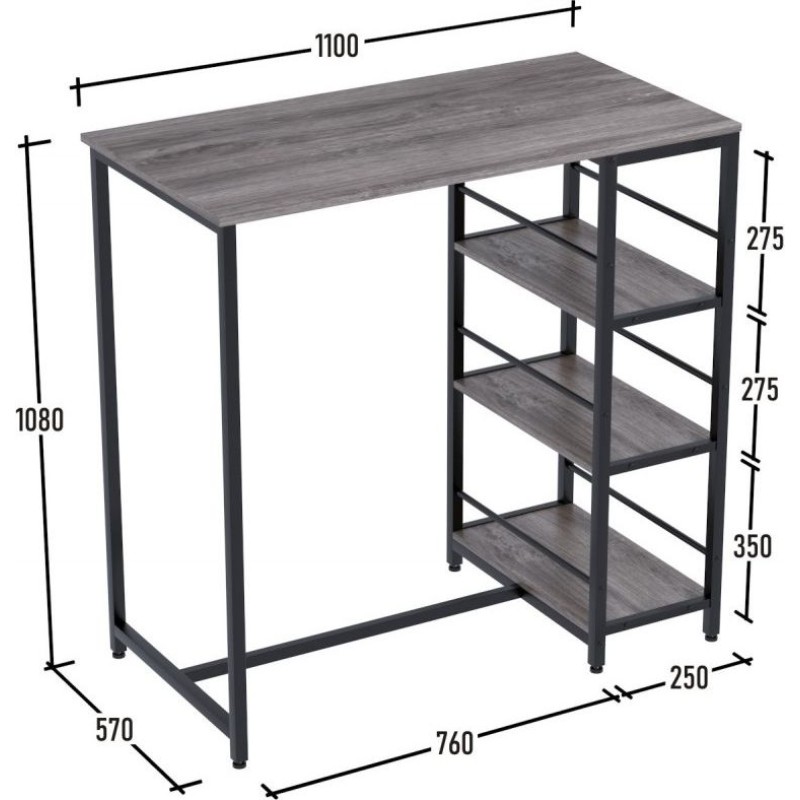 Барний стіл зі стелажем BSS-110