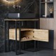 Console cabinet under the wash basin in the bathroom, LOFT style, 640×395×690 mm (MSM)