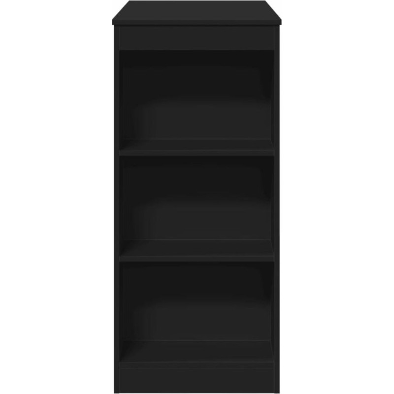 Барний стіл з полицями чорного кольору