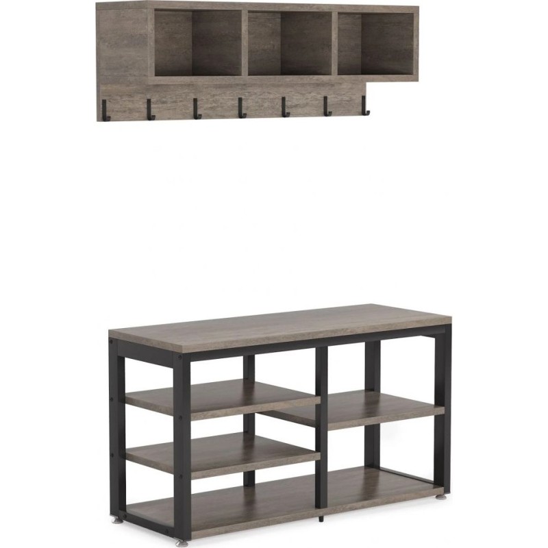 Вішалка для одягу 5 В 1 з настінною полицею