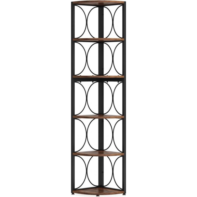 6-ярусний кутовий стелаж MSM – місткий та стильний у кутовий простір