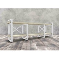 Тумба під ТВ Айсберг 160 білий/білий UkrLoft