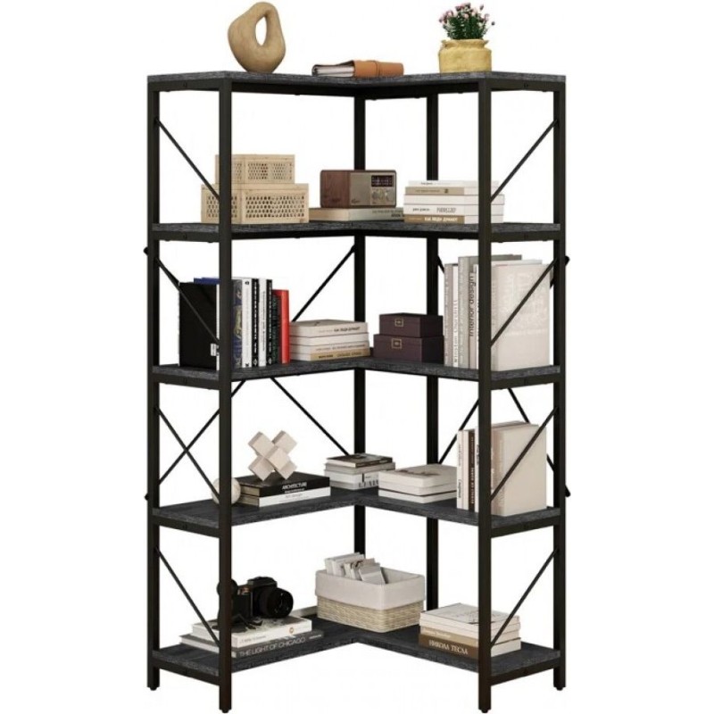 5-ярусний кутовий стелаж "Sukanya" MSM - містке рішення для спальні або вітальні.