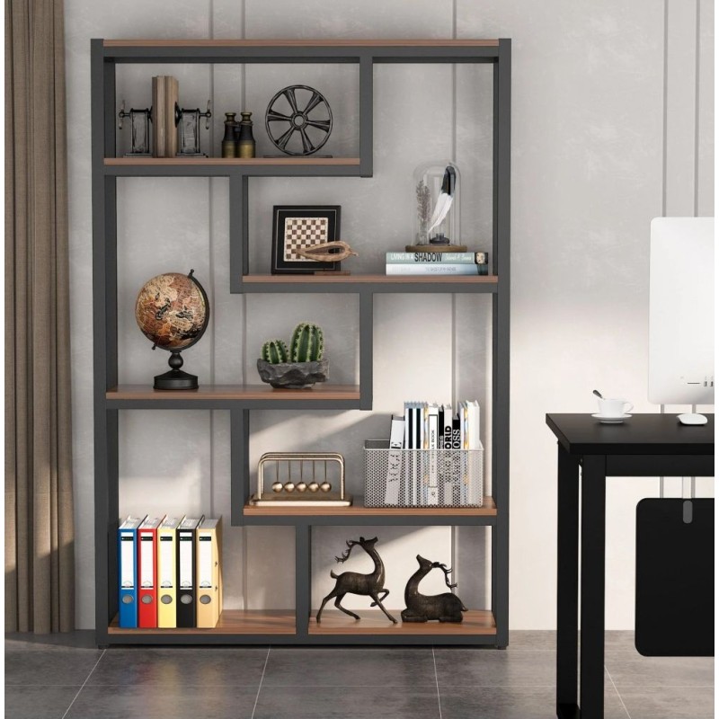 Стелаж 6-ярусний із полиць у шаховому порядку, 175×100×30 см