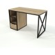 Стіл Loft з шухлядою — 120 × 60 × 76 см, метал/ДСП (світлий/темний) — MSMLOFT