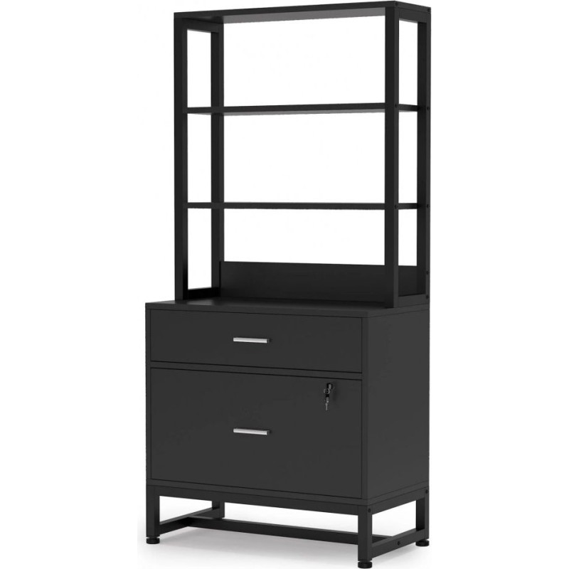 Шафа для документів — 2 шухляди та відкриті полиці (MSM)