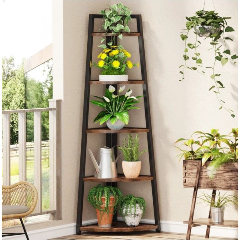 Стелаж Berks MSM — вузький 5-ярусний стелаж 178×66×25 см