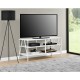 Тумба під телевізор MSMLOFT 120 см — металева, 3 полиці