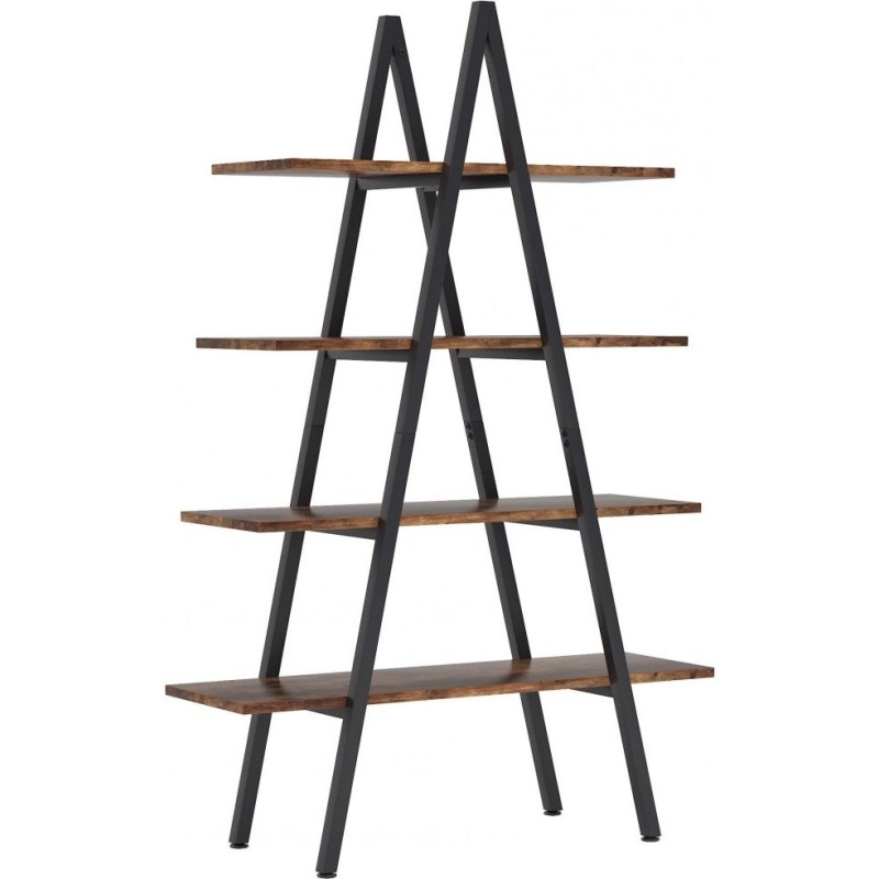 Стелаж 4-ярусний А-подібної форми — просторий та стильний елемент в стилі лофт