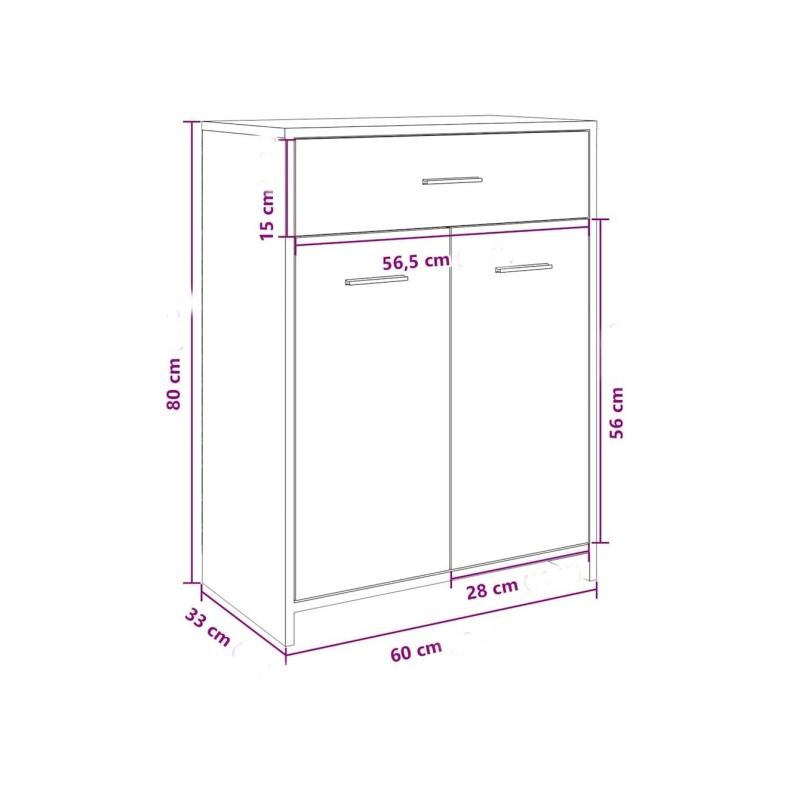 Шафа для ванної кімнати, дуб сонома