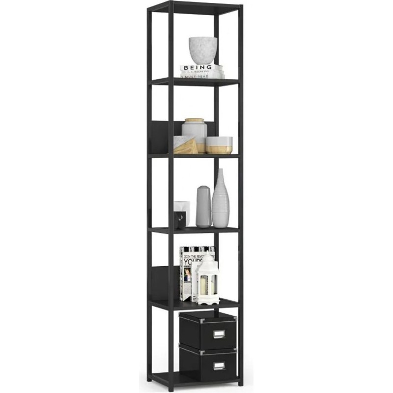 Svein 3X shelf, black - practical loft style
